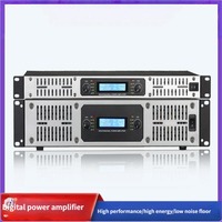 Amplificateur de puissance numérique pour la maison et la scène, double usage, 2 canaux, qualité sonore Hifi sans perte, métal
