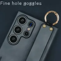 Étui de téléphone en cuir magnétique antichoc au design chinoiserie pour S25 Ultra S23 Plus S21 S22 S24 Ultra avec protection d'objectif