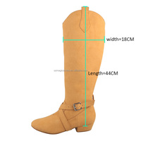 Haute qualité daim semelle botte étape femmes bottes de danse latine Salsa chaussure longue ligne d'échauffement chaussures côte ouest balançoire femme bottes de danse
