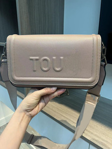 Bolso Bandolera con Solapa y Letras, Estilo Moderno, Color Sólido, para Mujer - Product Image 3