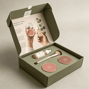 <b>Blush</b> Cosmetic Makeup Branded Shipping Packaging Corrugated Mailer Box E Flute Die Cut Mailer Box Custom Packaging - Product Image 4