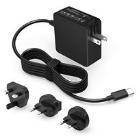 Adaptateur universel de charge rapide 100W pour alimentation en matériau PC Sortie 12V/24V DC pour chargeur d'ordinateur portable Type-C Application de lumière LED