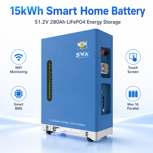 Batería Powerwall <span class=keywords><strong>SWA</strong></span> ENERGY de 14.34kWh, 51.2V, 280Ah, <span class=keywords><strong>8500</strong></span> Ciclos, Certificación UL9540A y UL1973, Solución de Almacenamiento Solar ESS de Montaje en Pared - Product Image 2