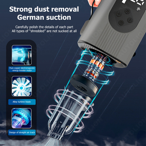 23800mAh ABS <strong>Car</strong> Jump Starter Power Bank with Tire Pressure Monitor 2500A Compressor Vacuum &amp; Air <strong>Blower</strong> - Product Image 6