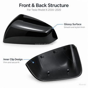 Carcasa de Repuesto para Espejo Lateral de Model X 2016-2020, ABS OEM 1054430 1054431, Par Izquierdo y Derecho - Product Image 4