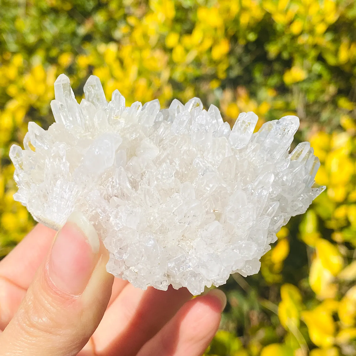 Nueva llegada natural de alta calidad de racimo de piedra curativa reki piedra preciosa claro racimo artesanías para la decoración del hogar