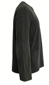 Camiseta gótica de manga larga <span class=keywords><strong>Lucifer</strong></span> - Alas de ángel, cuernos de <span class=keywords><strong>diablo</strong></span>, estilo oscuro dorado, ropa de calle gótica - Product Image 3