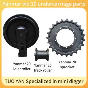 Professionele Yanmar Vio20 Geleidewiel Graafmachine Onderstel Onderdelen Bobcat 20 Track Assemblage Ym20 Voorste Loopwiel - Product Image 2