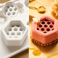 Nouveau moule en silicone 2026 pour gâteau mousse en forme de fleur d'abeille et de nid d'abeille, pour ustensiles de cuisine domestiques