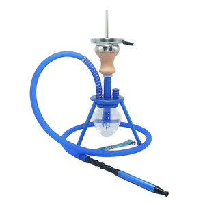 Cachimba Clásica Pequeña de Vidrio en Oferta, Nuevo Diseño con Base de Aluminio y Cachimba Triangular, <span class=keywords><strong>Cachimbas</strong></span> Clásicas al por Mayor - Product Image 3