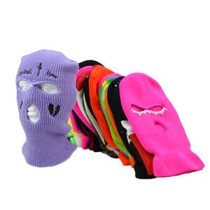 Cagoule Tactique en Tricot Personnalisable avec Oreilles Spandex Capuche Écharpe pour Femmes Y2K Style Broderie Cagoule Pour Hommes - Product Image 1