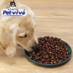 Aperitivos nutricionales para mascotas Cubos de carne Dentición Teddy Cachorro Entrenamiento Recompensas Aperitivos Yema de huevo Cubos de carne Golosinas para perros Comida para venta al por mayor - Product Image 1