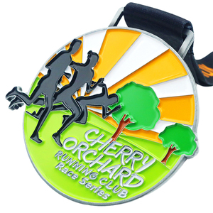 Medallas Personalizadas de Aleación de Zinc con Esmalte 3D, Medallas Deportivas de Primera Calidad, Medallas Personalizadas para Maratón con Diseño de Cinta - Product Image 4