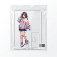 HanXin Ensemble de supports en acrylique personnalisés pour figurines d'anime, à assembler soi-même par découpe laser, décoration de bureau, vente en gros, fournisseur d'usine
