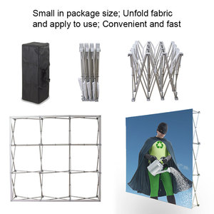 Xách Tay Vải Căng Thẳng <span class=keywords><strong>Pop</strong></span> <span class=keywords><strong>Up</strong></span> Backdrop Hiển Thị Có Thể Gập Lại Quảng Cáo Tường Banner Hiển Thị Stand Cho Triển Lãm Thương Mại Triển Lãm - Product Image 3