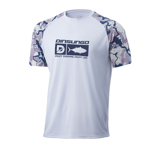 Camicia mimetica da uomo a maniche corte con stampa digitale, protezione UPF 50, in maglia, per <span class=keywords><strong>la</strong></span> pesca, taglie forti, stile casual - Product Image 2