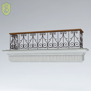 Balcony Hanging Flower Pot Rack Hanging Window Along the Hanging Frame Hanging <strong>Railing</strong> Wrought Iron Hook Flower Shelf - Product Image 6