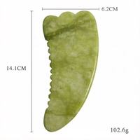 Masseur facial Gua Sha en jade Xiuyan de grande taille, outil de beauté anti-âge en pierre naturelle pour sculpter le visage