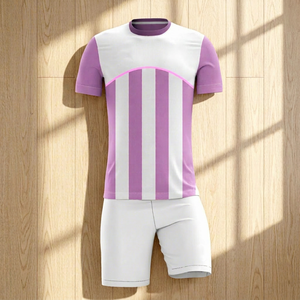 Ensemble de maillot et short de football professionnel, sublimation intégrale, design personnalisé, évacuation de l'humidité, kit uniforme d'équipe, vente en gros - Product Image 1