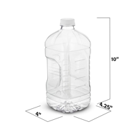 Botella Transparente para Bebidas, Libre de BPA, Personalizable, Botella de Plástico Vacía para Mascotas, para Agua Mineral