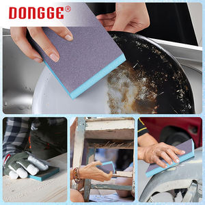 Chinesische Fabrik Flexible Schaumstoffpads Feine Kratzfreie Aluminiumoxid Rosa/Schwarze Schleifschwamm-Scheiben OEM Mittelstark für Elektronik - Product Image 6