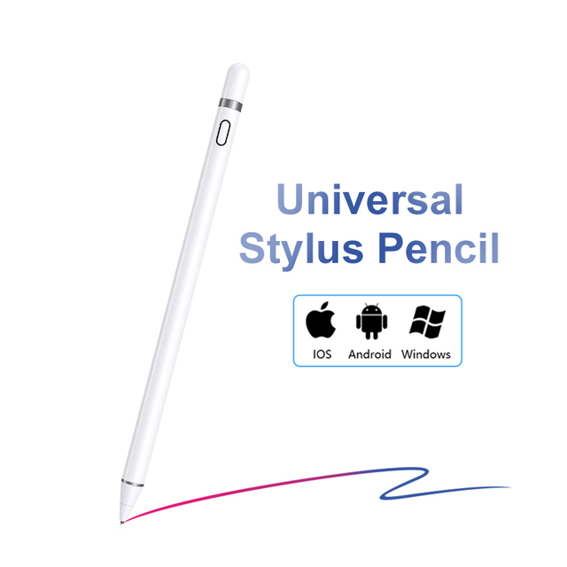 Odm/oem Universal Active Capacitive Stylus Pen for Office School Compatible for IPad, Android Tablets Touch Screens Pencil