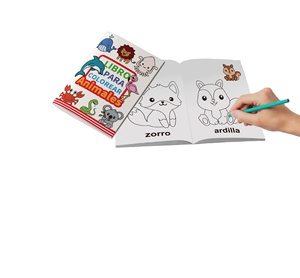 Buku gambar grafiti anak-anak, buku mewarnai Bahasa Spanyol populer papan pra sekolah - Product Image 5