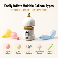 Pompe à ballons sans fil portable, gonfleur sans fil USB-C pour la décoration de fêtes et de mariages