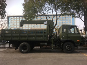 Camión grúa montado en camión de color verde sólido Dongfeng usado 4x2 - Product Image 5