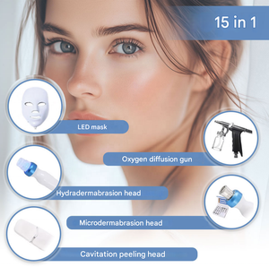 Máquina Profesional de Hidrodermoabrasión y Microdermoabrasión Facial con Jet Peel de Oxígeno Hidratante para Labios, 15 en 1 - Product Image 2