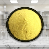 Poudre jaune industrielle PAC, chlorure de polyaluminium, coagulant polymère pour la purification des eaux usées textiles