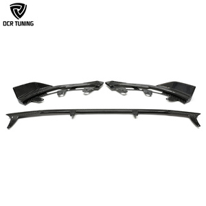 Para <span class=keywords><strong>BMW</strong></span> G42, fibra de carbono seca, labio delantero M240i <span class=keywords><strong>Coupe</strong></span> <span class=keywords><strong>220i</strong></span> 225i 230i 2 SER, divisor de parachoques de coche de carbono Real, estilo MP, 3 unids/set - Product Image 2