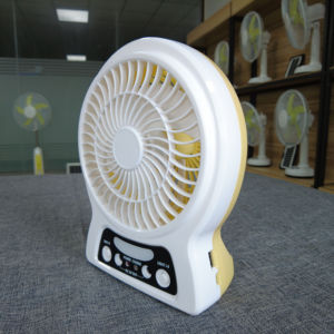 Có thể sạc lại bảng fan hâm mộ 6 inch quạt năng lượng mặt trời mini bàn nhỏ với ánh sáng <span class=keywords><strong>LED</strong></span> bóng đèn năng lượng mặt trời bảng điều khiển pin lithium fd15 cho văn phòng - Product Image 2