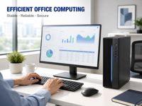 Desktop Bisnis Stabil Set Lengkap Zhaoxin KXU6780A Prosesor 8 Core Casing Kompak 8L Layar 23.8 Inci untuk Proyek Kantor Pendidikan