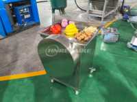 Commerciële Knoflook Gember Snijmachine 500-2000kg/u RVS Industriële Automatische Groentesnijder Verstelbare Motor