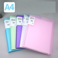 Carpeta de Archivos Multicapa A4, 40 Hojas, Carpeta Transparente Impermeable de PP, Bolsa para Documentos, Material de Oficina