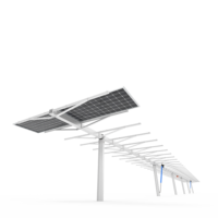 Traqueur solaire Huayue-Support de traqueur solaire HYP-2-90PV-144-IR-M-3LD Traqueur solaire à axe unique à inclinaison plate