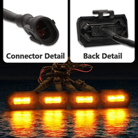 Feux de calandre LED ambre pour Toyota Tacoma 2020-2021, feux de positionnement à clipser, lampe de modification tout-terrain super lumineuse