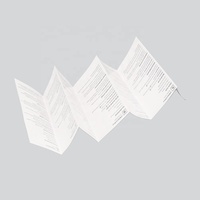 Brochure pliée en trois A6 personnalisée à bas prix, imprimée sur papier couché brillant 157 g/m² 200 g/m², pour lisseur de cheveux, avec plastification brillante