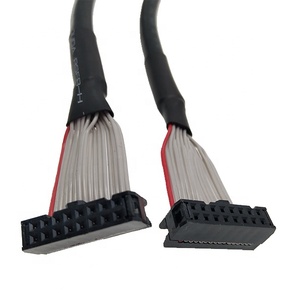 Câble d'ordinateur IDC 16 broches blindé noir à ruban plat rond 20267 28AWG 80-300V VW-1 E33244 - Product Image 4