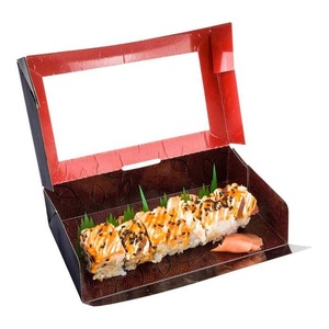 LOKYO ecofriendly food grade custom printed sushi takeaway box disposable packaging paper box