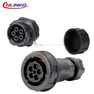 Разъемы Cnlinko серии DL28, 2, 3, 4, 5 контактов, IP68, 50А, водонепроницаемые, быстроразъемные, круглые, OEM/ODM, авиационные, для питания и светодиодов - Product Image 4