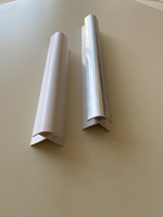 Joints muraux en plastique pvc, 1 pièce, ronds et étanches, joint externe de 10mm, en blanc et chrome, chine