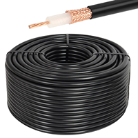 Cable coaxial estándar RG213/U 50Ω de 10,3mm de alta frecuencia para antena y transmisión