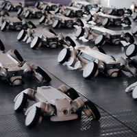 Robot quadrupède à roues IA pour l'inspection industrielle, la sécurité et la recherche L1W