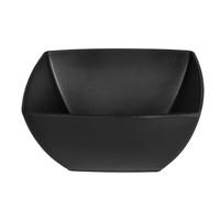 Saladier de table de service Bols carres, bol carré en mélamine noire solide