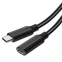 Kabel ekstensi transfer bus tipe-c, kabel data proyeksi USB 3.1 Gen2 terhubung ke komputer, tampilan hard disk 4K