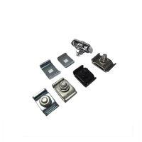 Connecteur à boucle en acier pour goulottes de câbles, clip de fixation pour gestion de câbles en treillis métallique, épaisseur 2,0 mm, électrogalvanisé