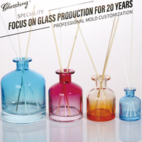 Bouteilles diffuseurs de parfum en verre carrées de luxe, écologiques et durables, logos personnalisables, tailles 50ml-300ml, diverses couleurs, vente en gros