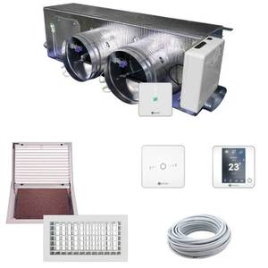 Kit complet de volets motorisés Airzone Easyzone 2 zones avec interface de contrôle WiFi à fréquence variable pour climatiseur domestique - Product Image 1